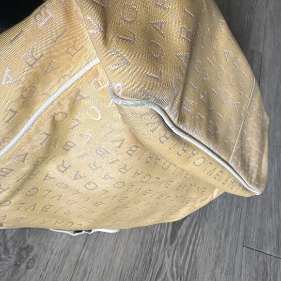 Bvlgari Logo Mania Pale Yellow Shoulder Bag / Tote - Picture 11 of 16